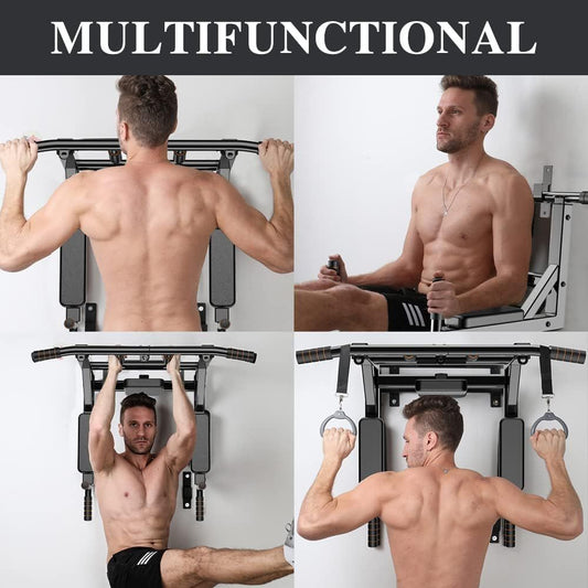 FLEXEE Multi-Functional Wall-Mounted Pull Up Bars Set