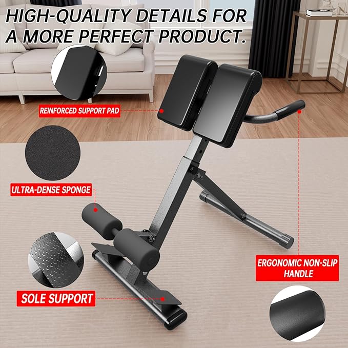 FLEXEE Adjustable folding Roman chair, multifunctional home back trainer