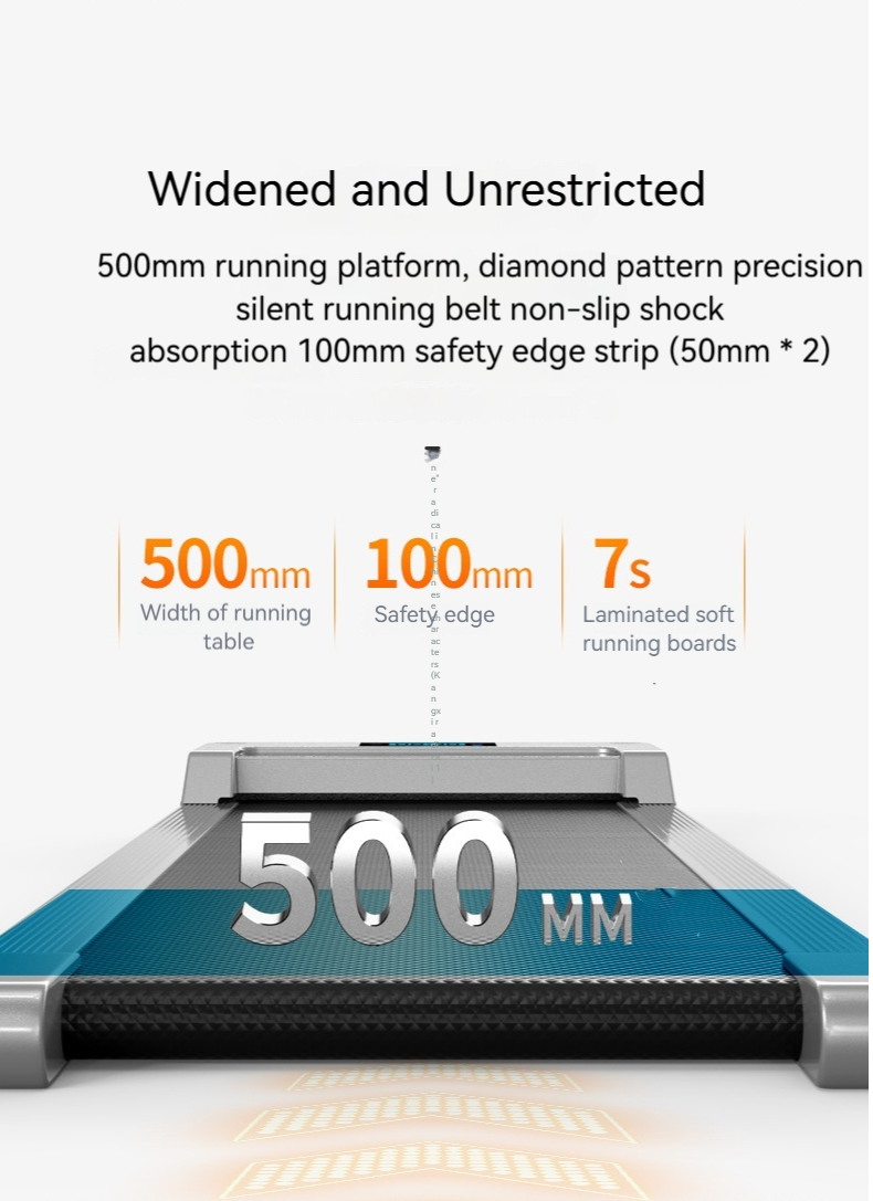 FLEXEE Foldable Running/Walking Pad Treadmill with Handrail and Bracket