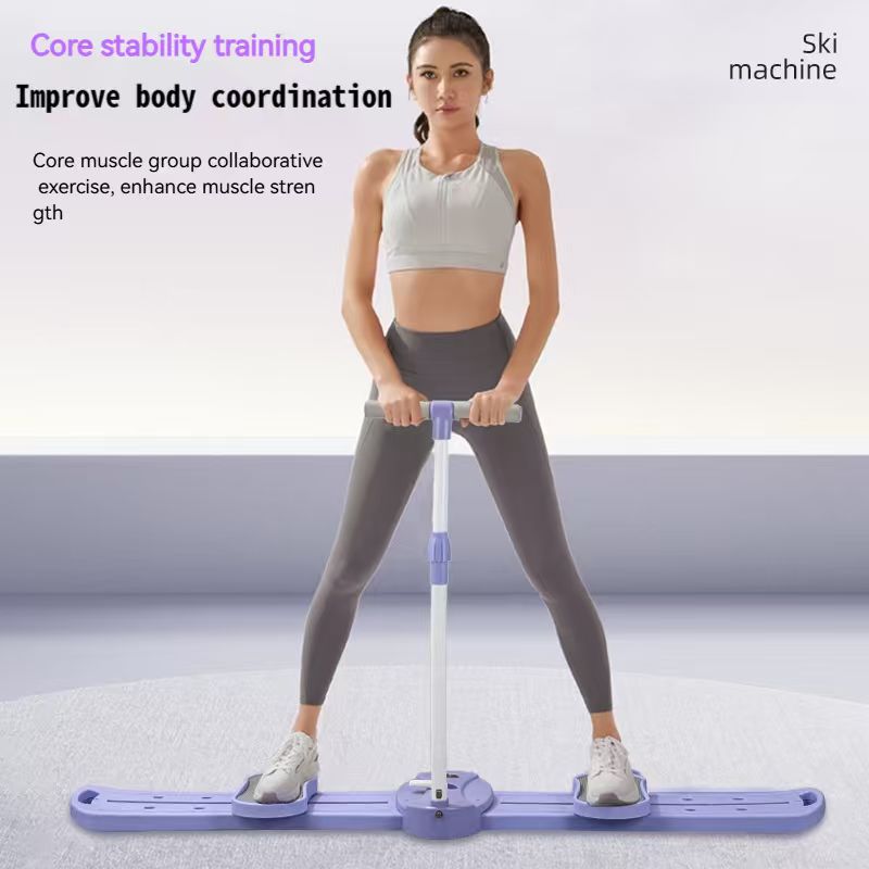 FLEXEE Multi-Functional Fitness Board with Handles & Sliding Wheels
