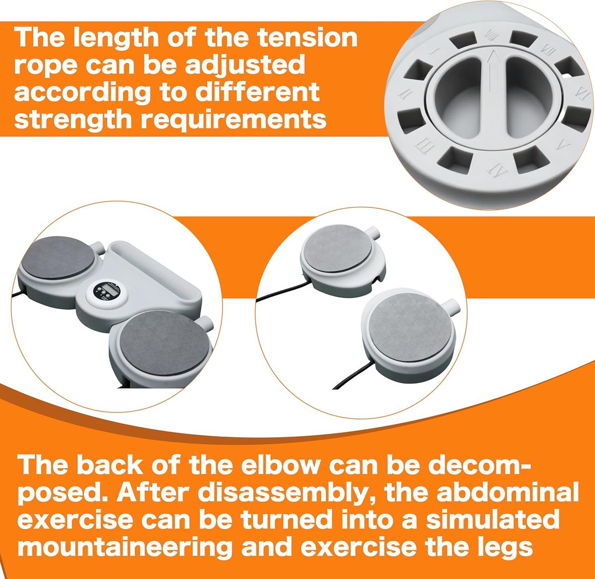 FLEXEE 6-in-1 Pilates Board Home Fitness Abs Board Adjustable Resistance