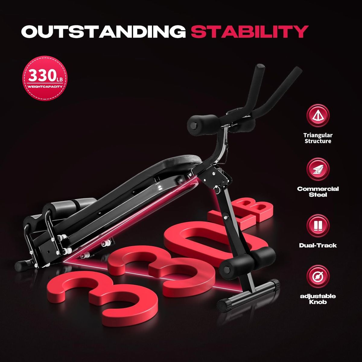 FLEXEE Ab Workout Machine with LCD Monitor