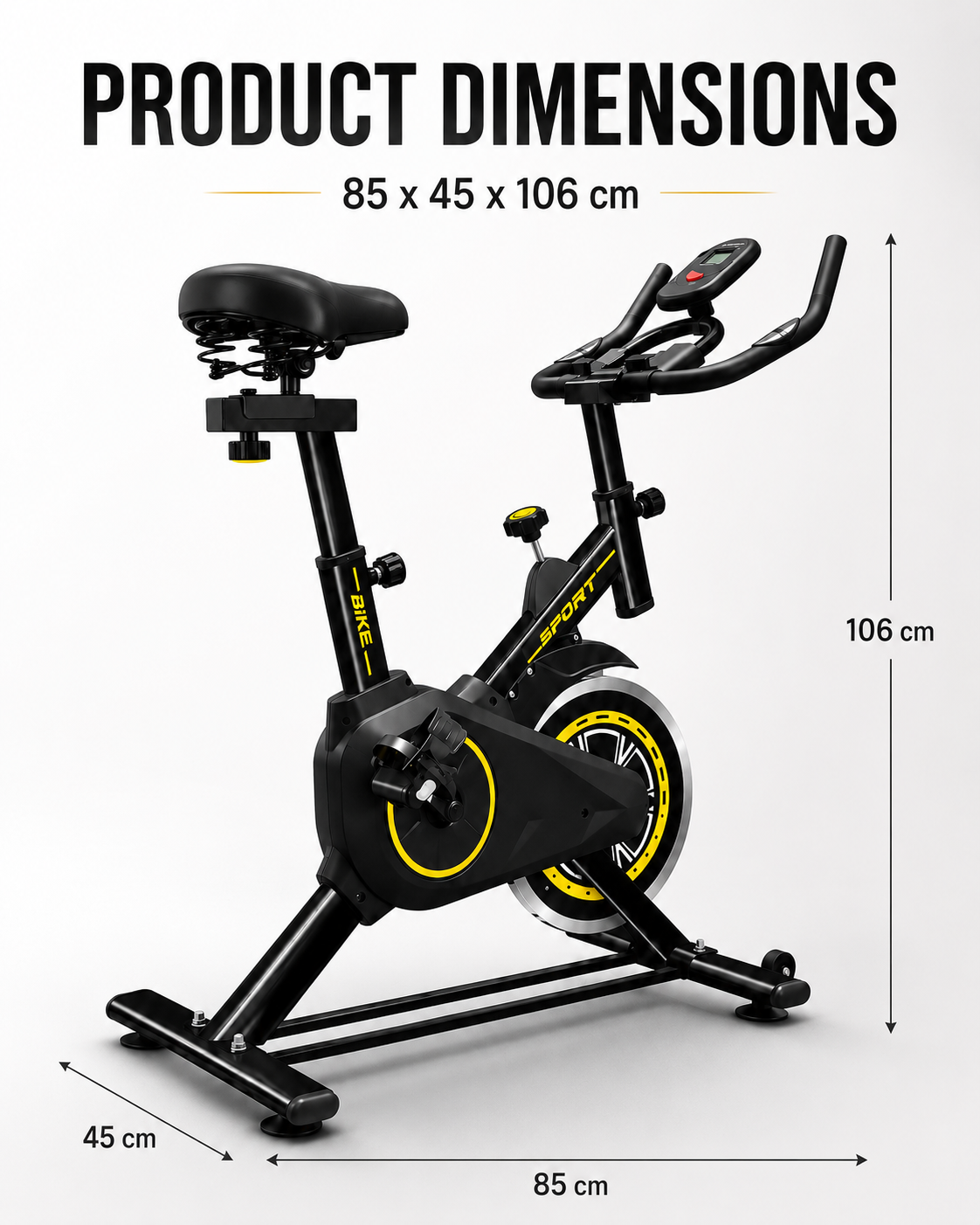 Flexee Exercise Bike - Indoor Cycling Bike with Adjustable Resistance